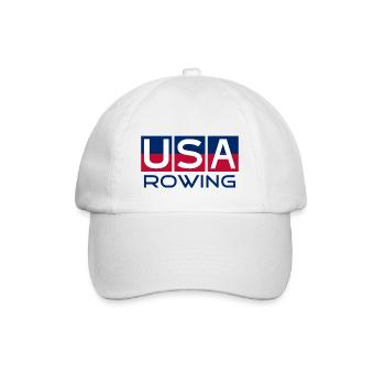 USA Rowing - Rower - Rudern - Ruderer - Ruderin - Baseball Cap - white/white - Front