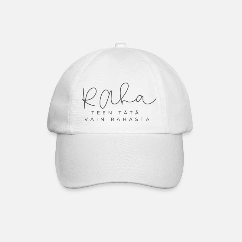 MONEY - Baseball Cap - white/white