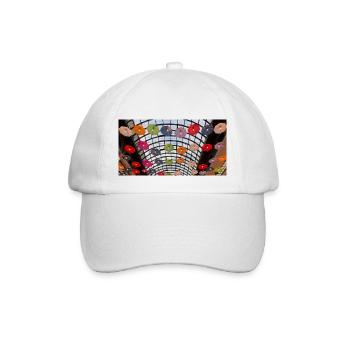 Colorful Umbrellas Rainbow - Baseball Cap - white/white - Front
