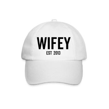 Wifey Est 2013 - Baseball Cap - white/white - Front