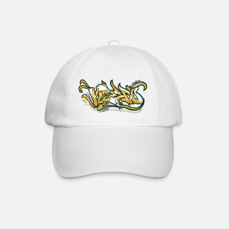 Graffiti-Stile - Baseballkappe - Weiß/Weiß
