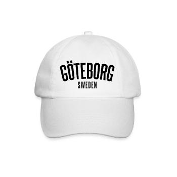 Göteborg Wir geben nie auf - Baseballkappe - Weiß/Weiß - Vorne