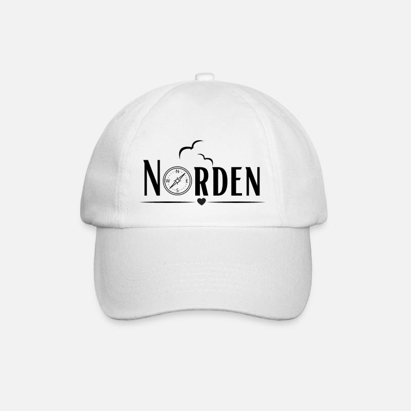 Norden - Baseballkappe - Weiß/Weiß