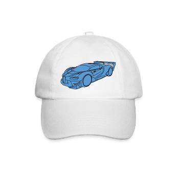 Voiture de sport Buga - Casquette classique - blanc/blanc - Devant