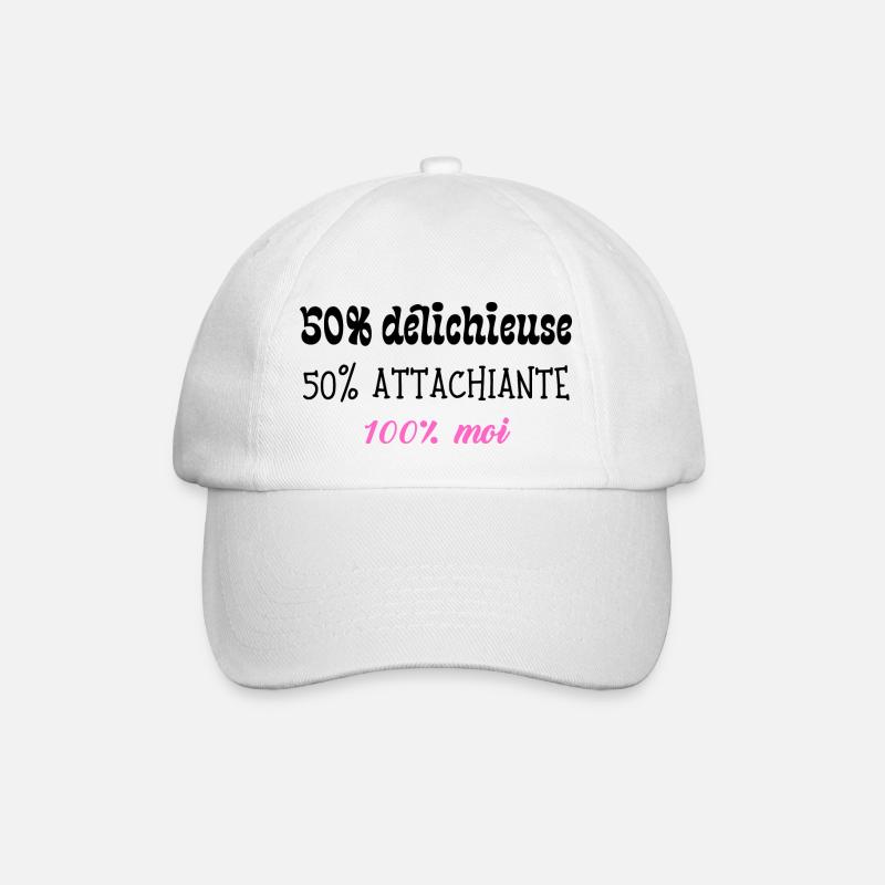 Delichieuse et attachiante - Casquette classique - blanc/blanc