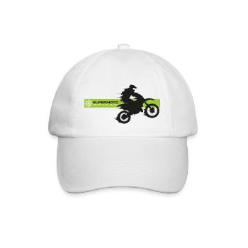 SUPER MOTO speed - Baseballkappe - Weiß/Weiß - Vorne