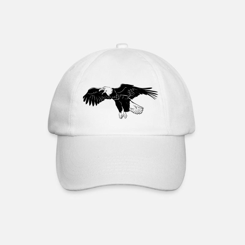 eagle - Baseball Cap - white/white