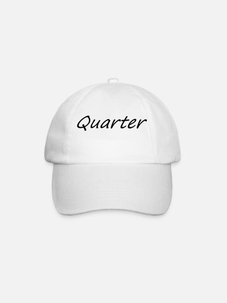 Quarter 1 - Baseball Cap - white/white