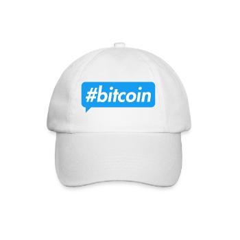 Conception motivante de la blockchain Bitcoin - Casquette classique - blanc/blanc - Devant