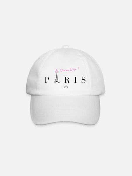 PARIS, la ville éternelle 1999 La Vie en Rose T-sh - Casquette classique - blanc/blanc