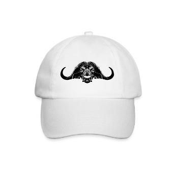 Buffalo / Buffle du Cap / Taureau - Casquette classique - blanc/blanc - Devant