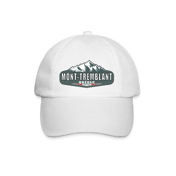 Mont-Tremblant, Québec, Kanada - Baseballkappe - Weiß/Weiß - Vorne