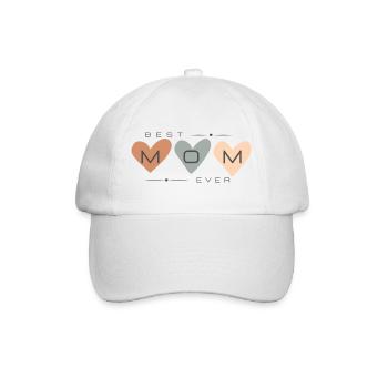 best mom ever - Baseball Cap - white/white - Front