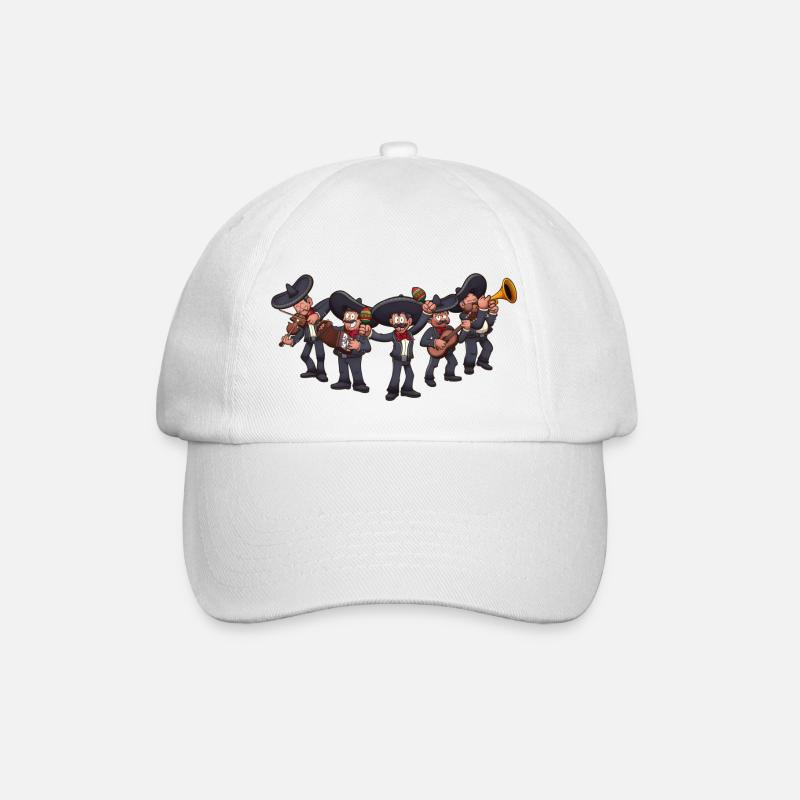 Bande de dessin animé Mariachi - Casquette classique - blanc/blanc