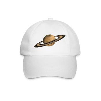 Saturn Planet Rings - Baseball Cap - white/white - Front