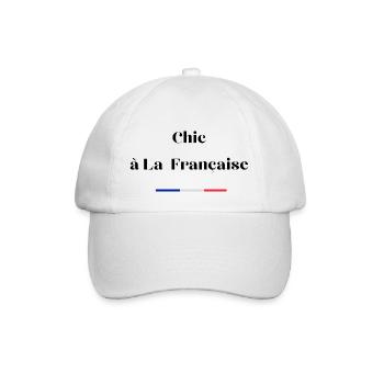 Chic à la française - Casquette classique - blanc/blanc - Devant