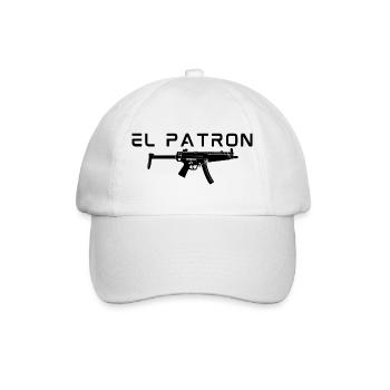 El Patron – Der Leader Look - Baseballkappe - Weiß/Weiß - Vorne