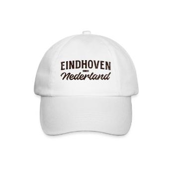 Eindhoven Nederland Script Logo - Baseballkappe - Weiß/Weiß - Vorne