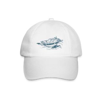 Motorboat - Baseball Cap - white/white - Front