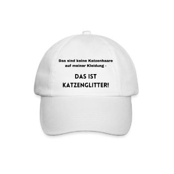 Das perfekte Statement zu Katzenhaaren - Baseballkappe - Weiß/Weiß - Vorne