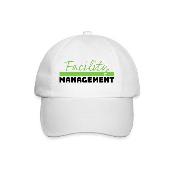 Tshirt Facility Management green black - Baseball Cap - white/white - Front