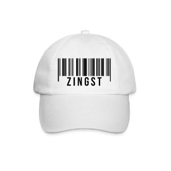 Zingst Strichcode - Baseballkappe - Weiß/Weiß - Vorne