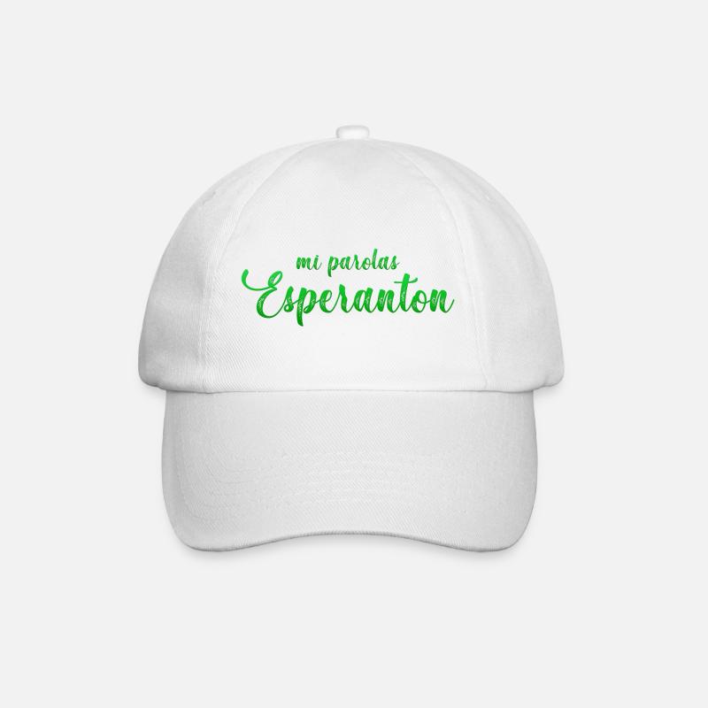 Mes parolas d’Espéranton - Casquette classique - blanc/blanc