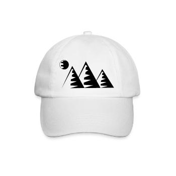 Mountain - (15) - Baseball Cap - white/white - Front