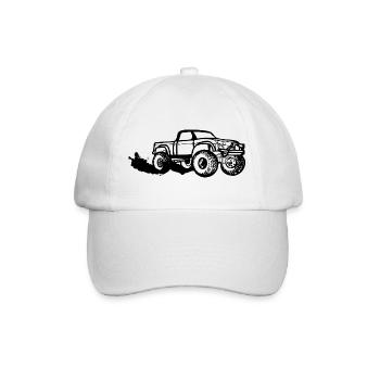 Pickup schwarz - Baseballkappe - Weiß/Weiß - Vorne