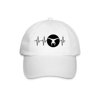 Calisthenics Sport Team Handstand Puls Turner icon - Baseballkappe - Weiß/Weiß - Vorne