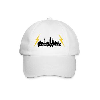 Presskopp Mob - ffm Skyline - Baseballkappe - Weiß/Weiß - Vorne