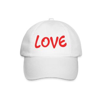 VALENTINE'S DAY. Bachelorette party. I LOVE YOU. I LOVE YOU. LOVE - Baseball Cap - white/white - Front