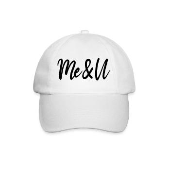 Me and you - Baseball Cap - white/white - Front