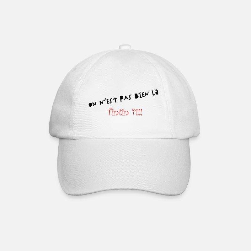 On n'est pas bien là - Casquette classique - blanc/blanc