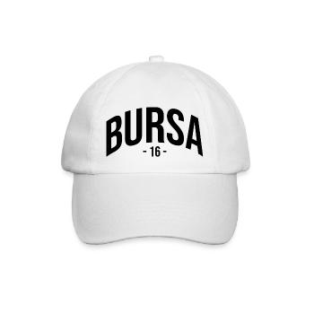 Bursa 16 Türkei Turkiye TR Geschenk Urlaub - Baseballkappe - Weiß/Weiß - Vorne