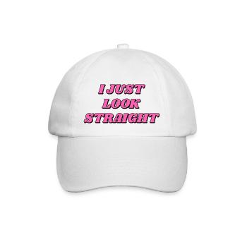 J’ai juste l’air hétéro, drôle, gay - Casquette classique - blanc/blanc - Devant