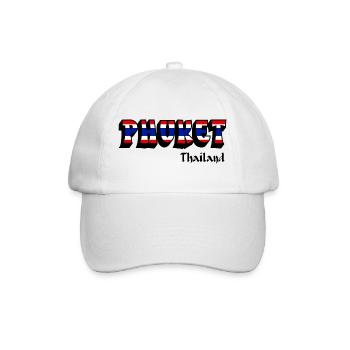 Design du drapeau de la Thaïlande à Phuket - Casquette classique - blanc/blanc - Devant