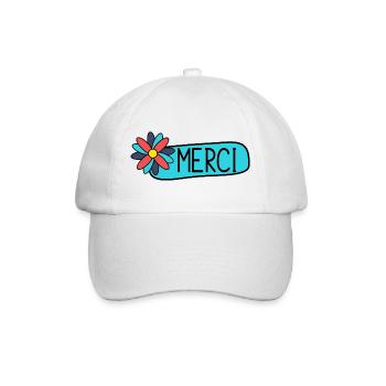 MAÎTRESSE. MAITRE. MERCI. MERCI MAÎTRESSE - Casquette classique - blanc/blanc - Devant