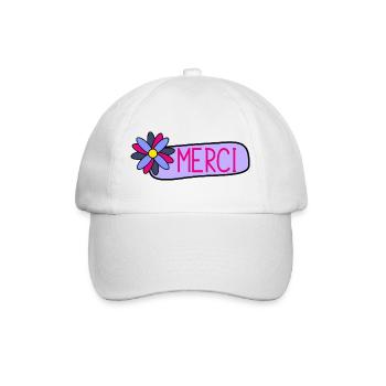 MAÎTRESSE. MAITRE. MERCI. MERCI MAÎTRESSE - Casquette classique - blanc/blanc - Devant
