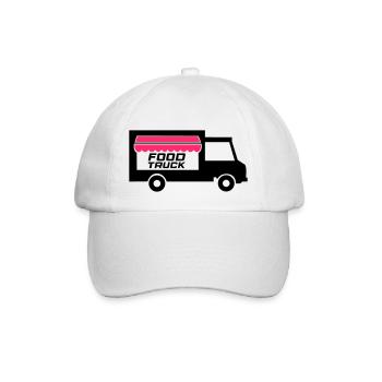 Food Truck 02 - Baseball Cap - white/white - Front