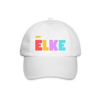 Elke! Customizable - Baseball Cap - white/white - Front
