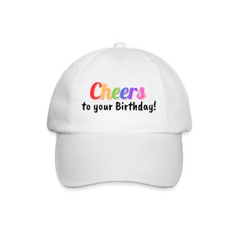 Vive votre anniversaire - Casquette classique - blanc/blanc - Devant