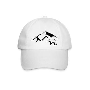 Bear Mountains - Baseball Cap - white/white - Front