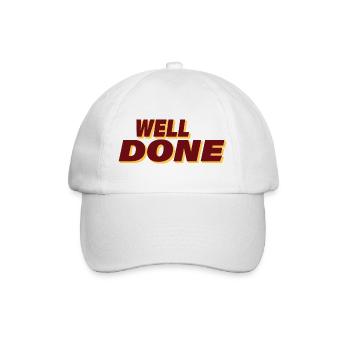 WELL DONE - Baseball Cap - white/white - Front