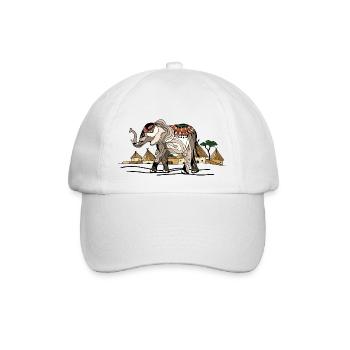 Éléphant - Casquette classique - blanc/blanc - Devant