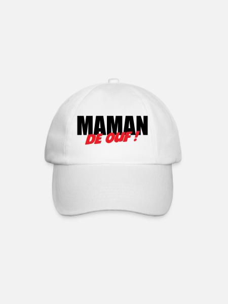 Crazy mom! - Baseball Cap - white/white