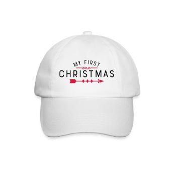 my first Christmas - Baseballkappe - Weiß/Weiß - Vorne