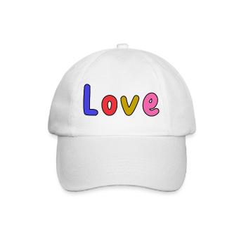 LIEBE. PAAR. GERADE VERHEIRATET. Junggesellinnenabschied. VALENTINSTAG. - Baseballkappe - Weiß/Weiß - Vorne