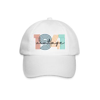 1941 vintage rétro - Casquette classique - blanc/blanc - Devant