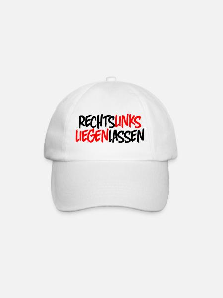 Laissez-le sur la droite - Casquette classique - blanc/blanc